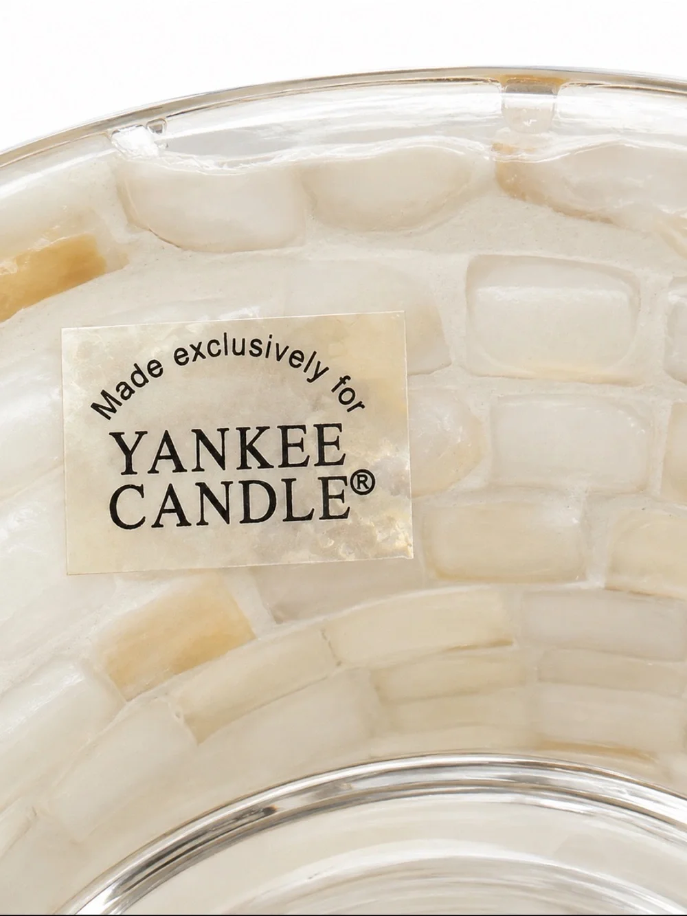 Yankee Candle 2013 Mother of Pearl Mosaic Large Jar Candle Shade Iridescent